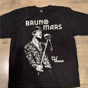 Bruno Mars Black Graphic T-Shirt